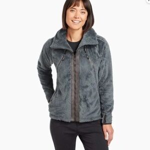 $189 Kuhl Flight Jacket - sz Small - flint gray Airline Travel Fleece